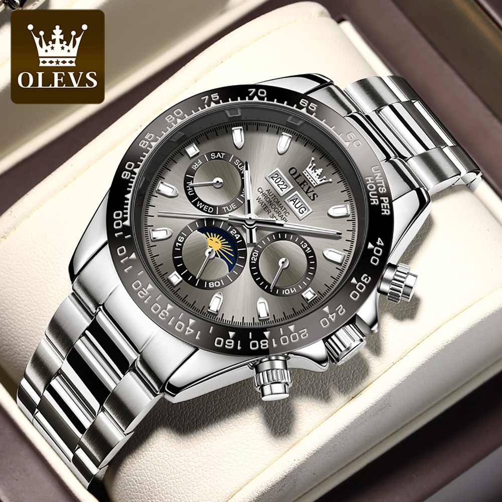 Watches Omega - OLEVS 6654 Luxury Mens Watch Chronograph