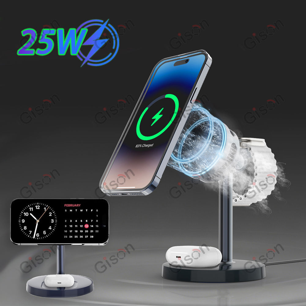 Smartwatch Phone Watches - Magnetic 3 in 1 Wireless Charger