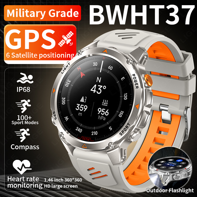 Smartwatch Watches Smart - LIGE Rugged GPS Track Smart Watch