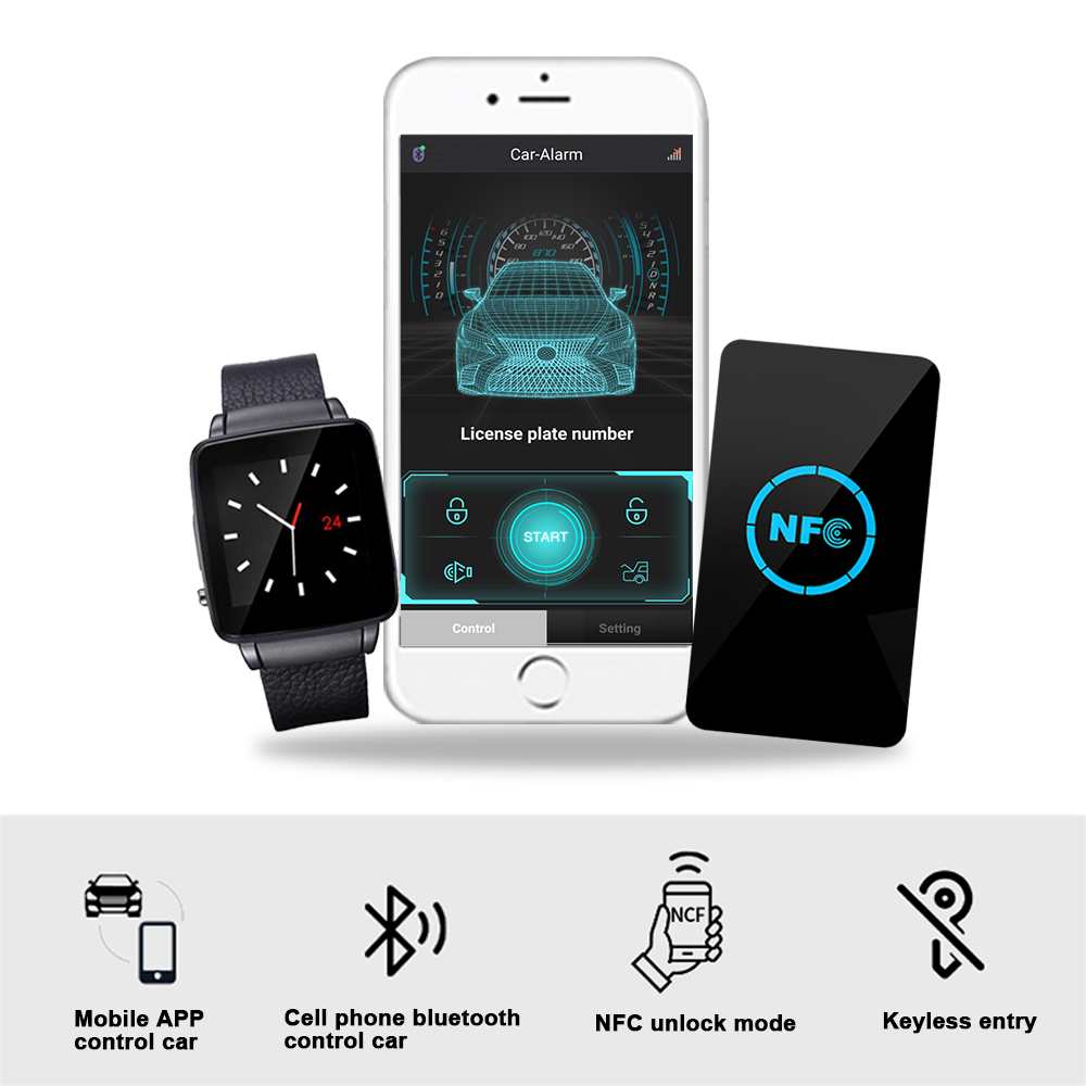 Smartwatch Phone Watches - NFC mobile phone watch modified car