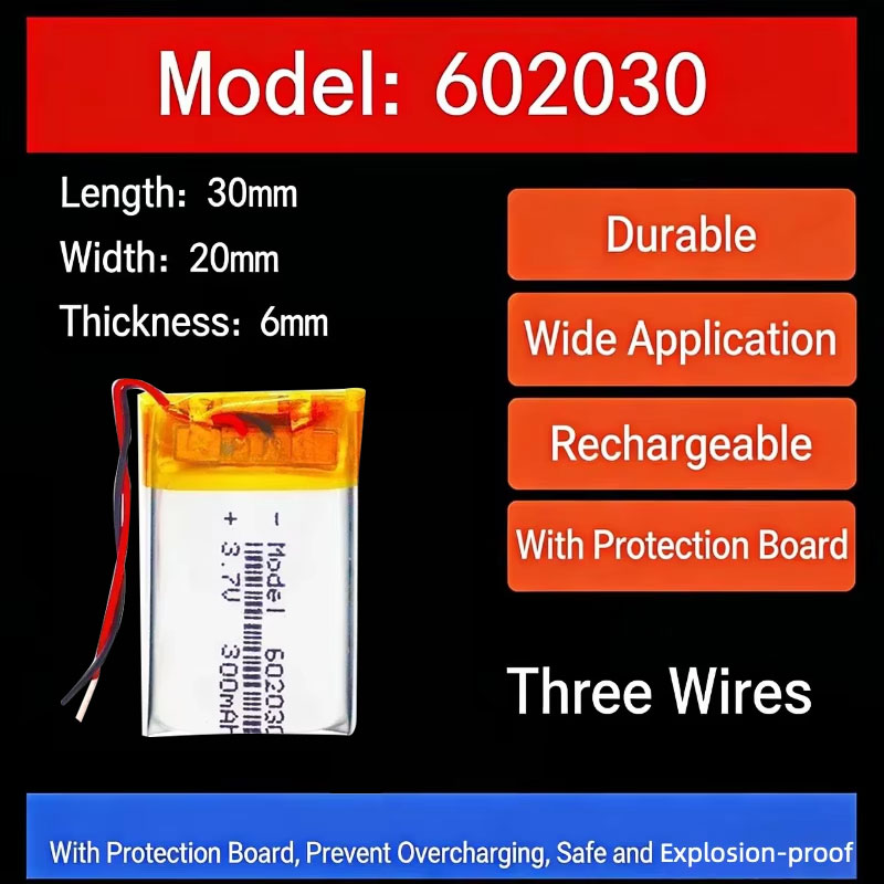 3.7V 300mAh 602030 Lithium Bat - Smartwatch Watches Smart ulasan dan harga