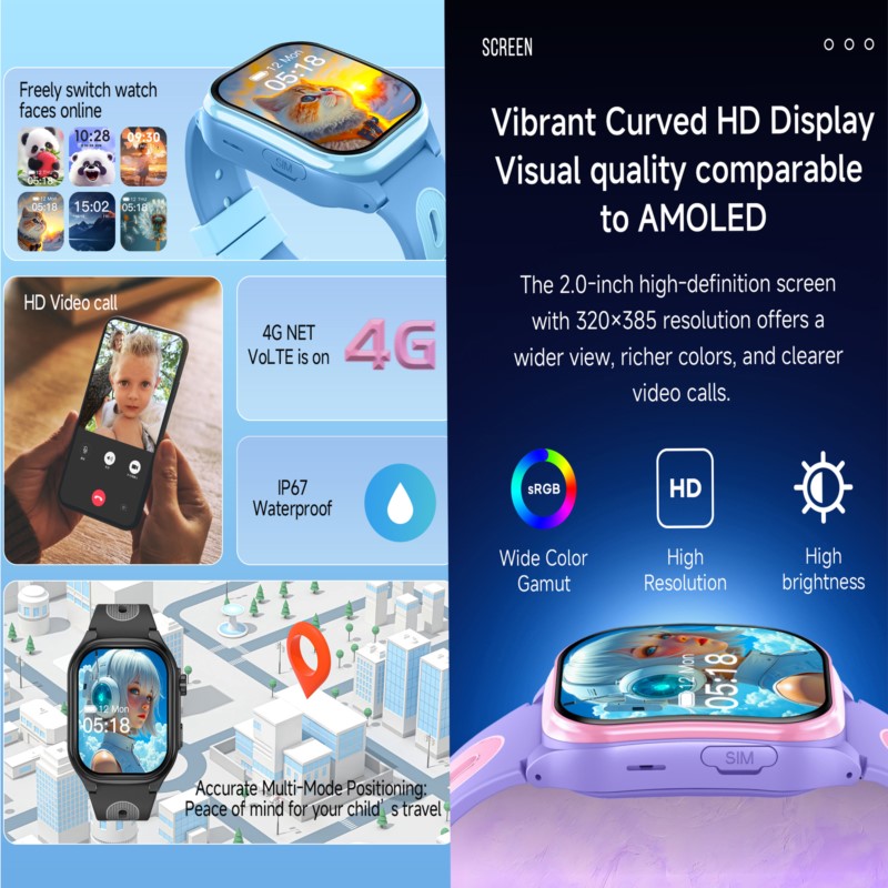 Kids Smart Watch 4G GPS WIFI V - Smartwatch Watches For 12 Year Old Boy ulasan dan harga