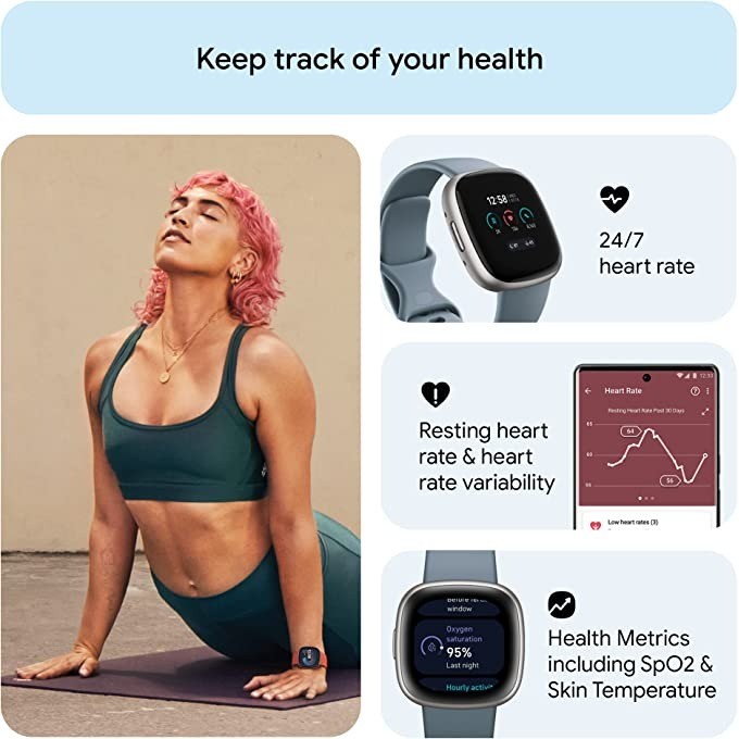 Fitbit Versa 4 Smart Watch Bui - Smartwatch Watches Digital ulasan dan harga