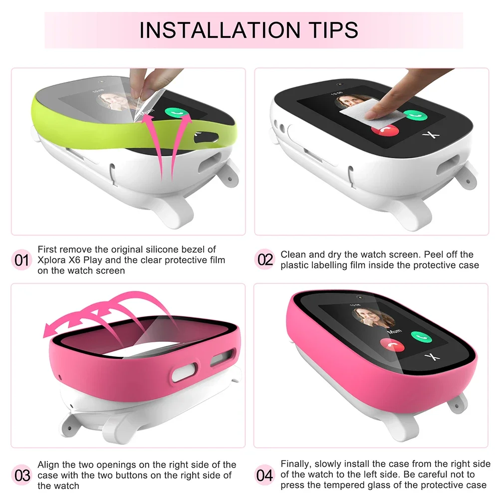 Case for Xploar X6 Play Kids S - Smart Watch Screen Protector ulasan dan harga
