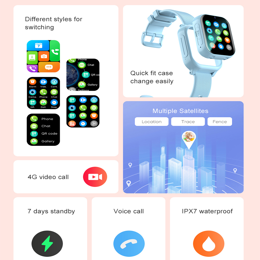Smart Watch Kids 4G GPS WIFI V - Smartwatch Watches For 12 Year Old Boy ulasan dan harga