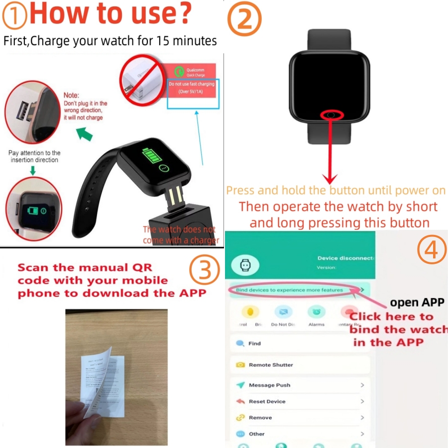 Smart Watch Message Remind Mus - Smartwatch Watches Digital ulasan dan harga