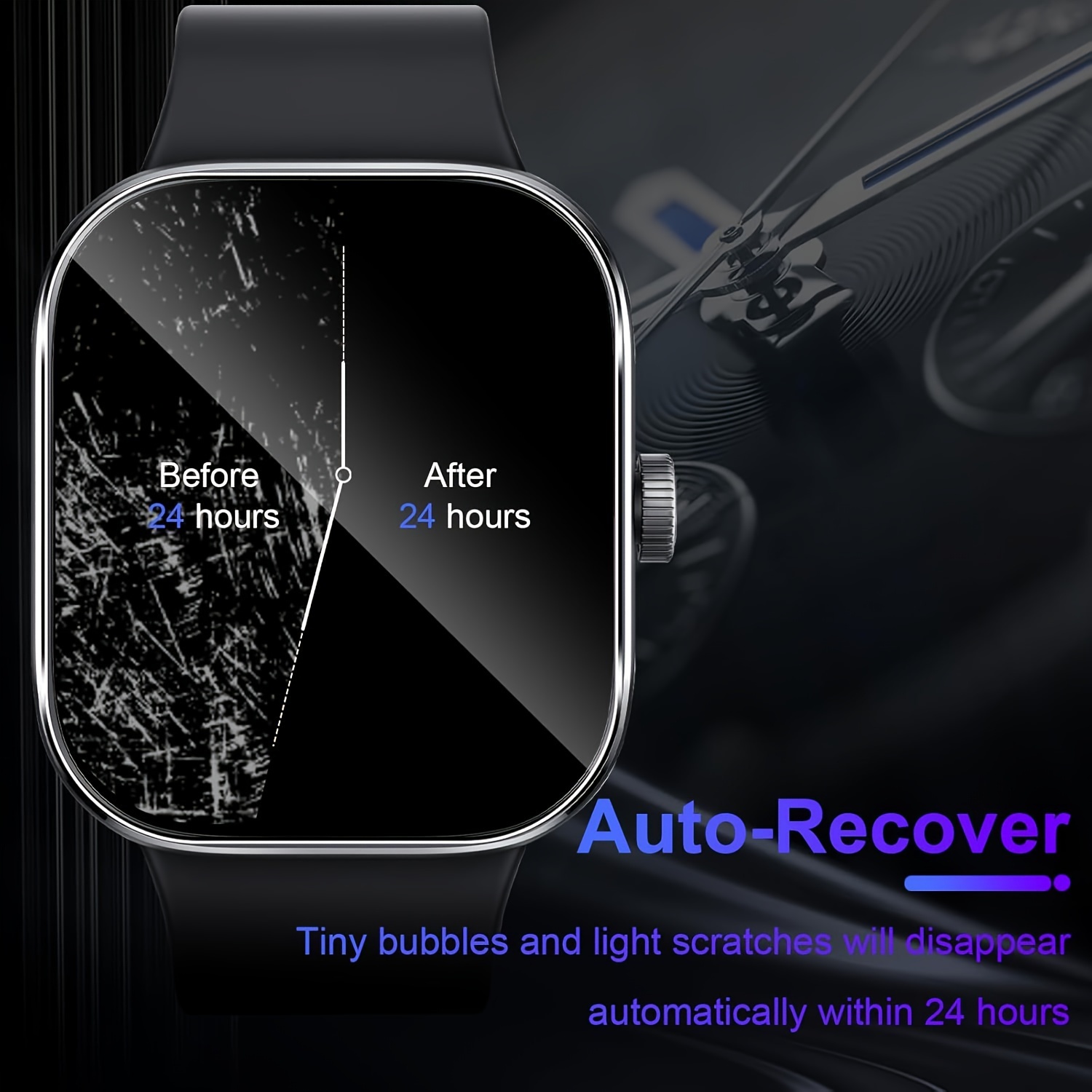 3-5Pcs Premium Tempered Glass  - Smart Watch Screen Protector ulasan dan harga