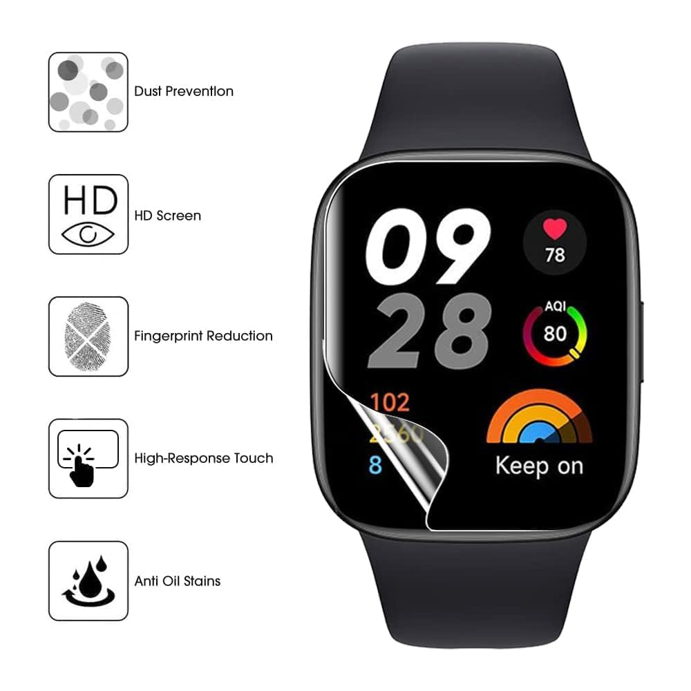 3/6pcs Hydrogel Protective Fil - Smart Watch Screen Protector ulasan dan harga