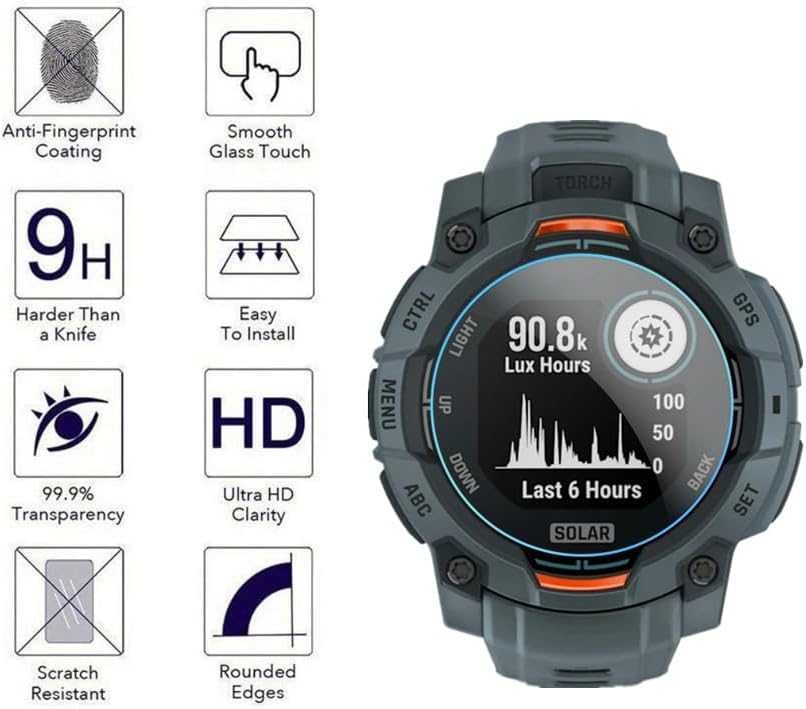 3/6/9pcs For Garmin Instinct 3 - Smart Watch Screen Protector ulasan dan harga