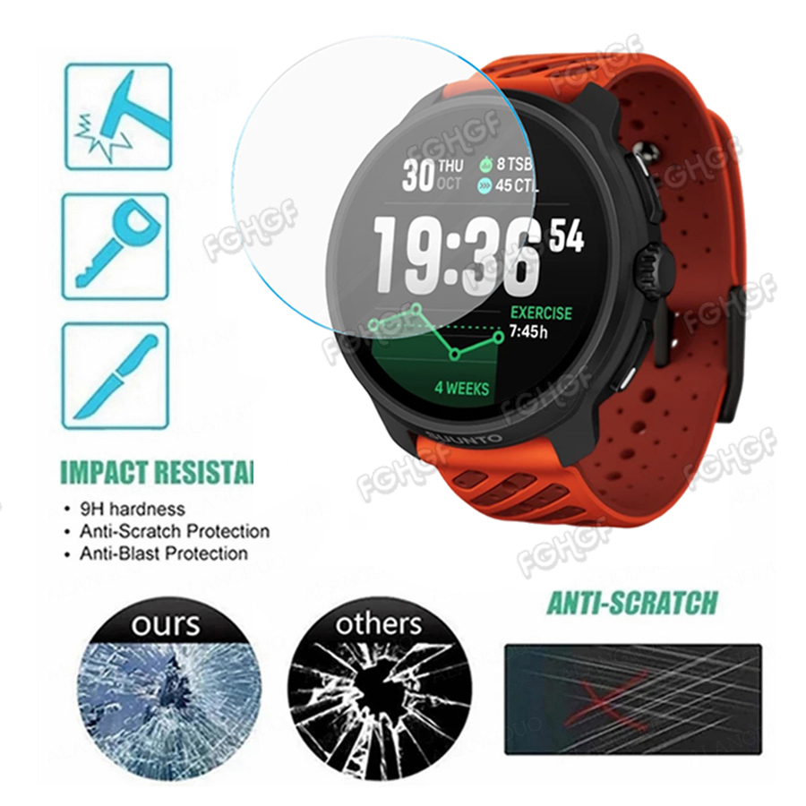 Tempered Glass Protective Film - Smart Watch Screen Protector ulasan dan harga