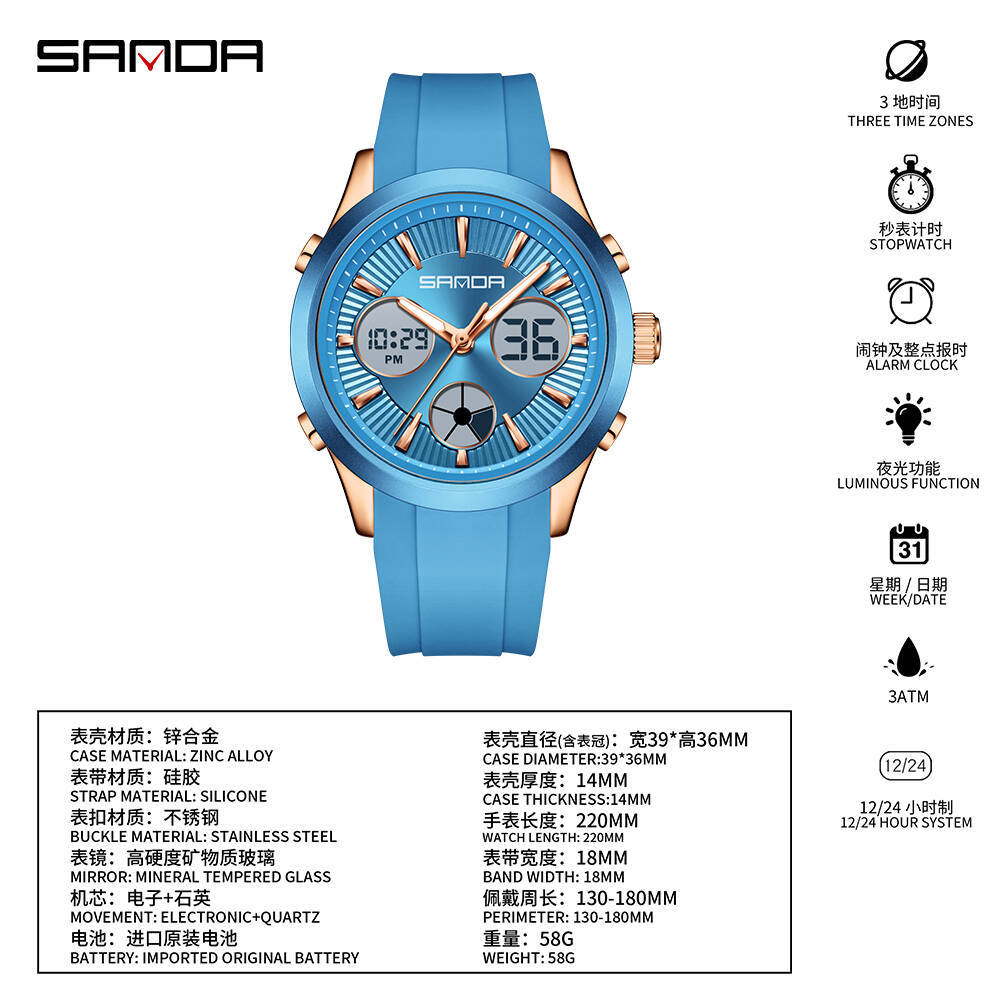 SANDA electronic watch luminou - Smartwatch Watches Girls ulasan dan harga