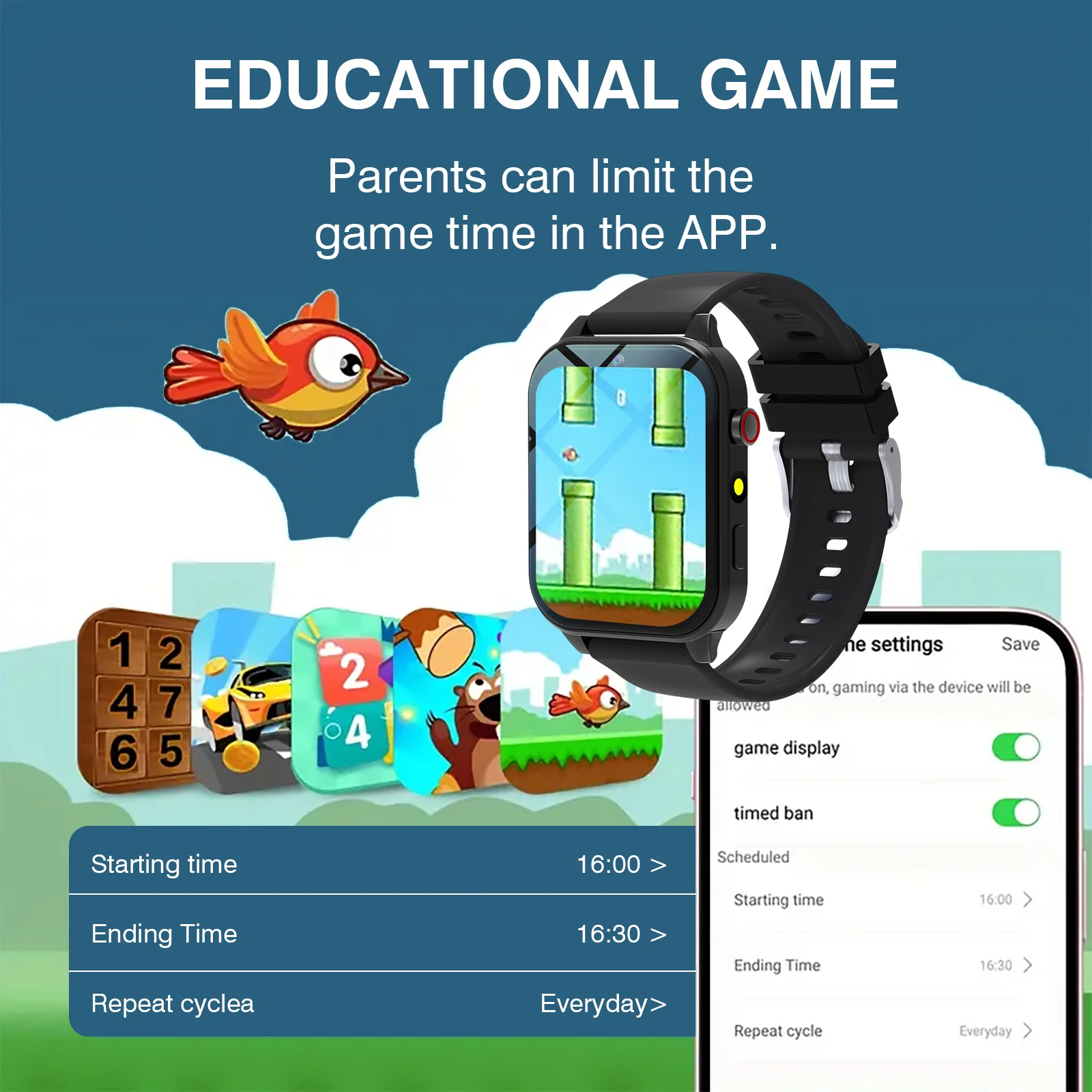 Kids′s Smart Watch 18 Games Ca - Smartwatch Watches Digital ulasan dan harga