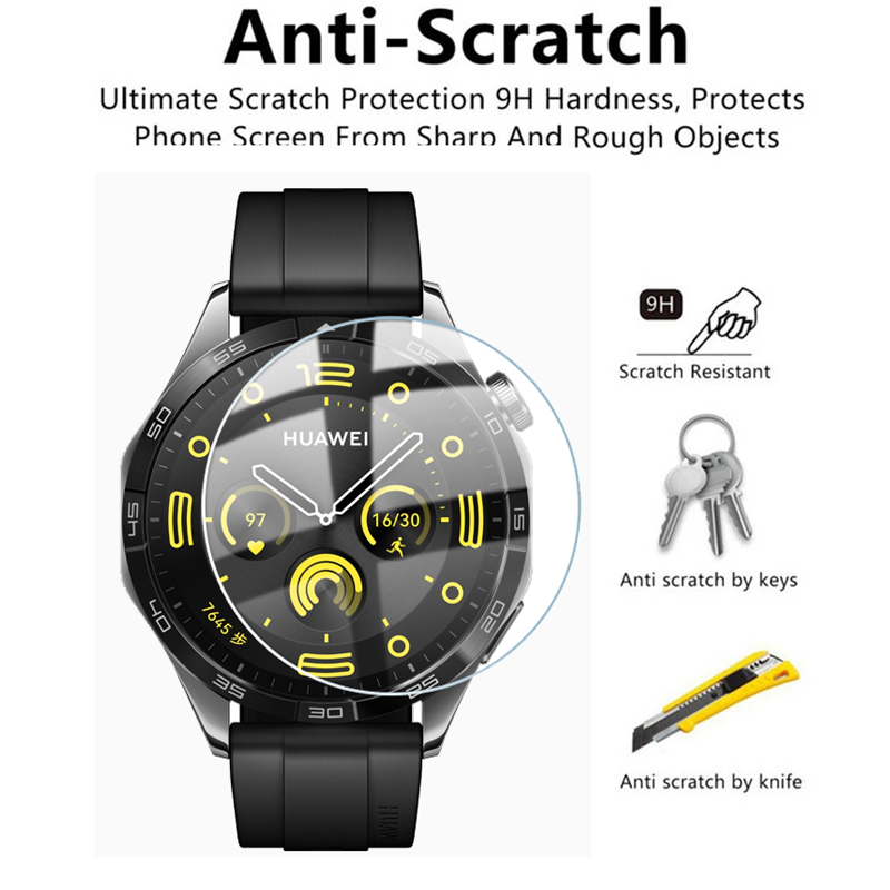 HD Tempered Glass Film For Hua - Smart Watch Screen Protector ulasan dan harga