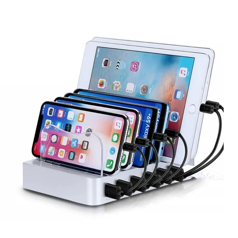 6USB desktop phone holder, sma - Smartwatch Watches Smart ulasan dan harga