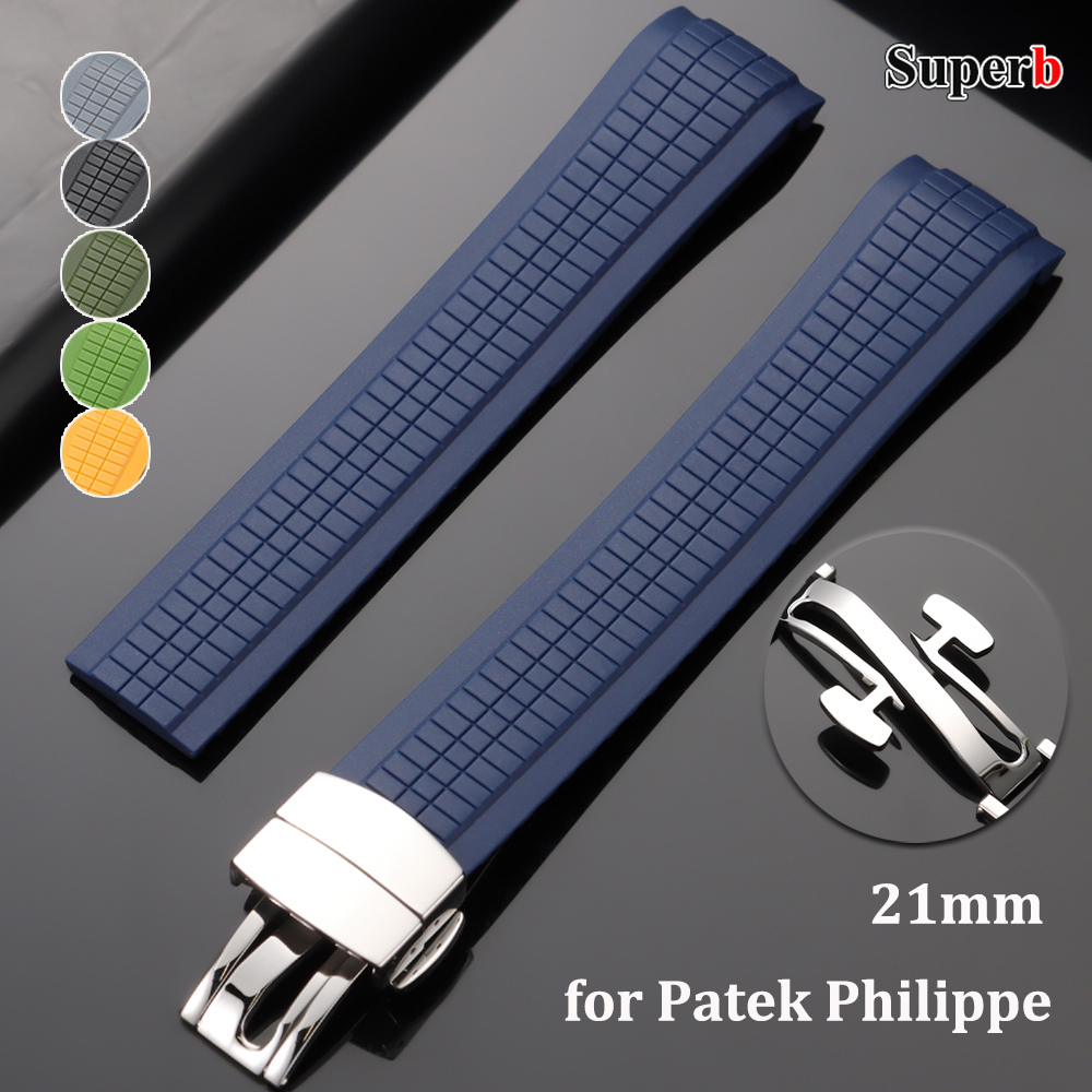21mm Silicone Watch Strap for  - Patek Philippe Watch Aquanaut ulasan dan harga